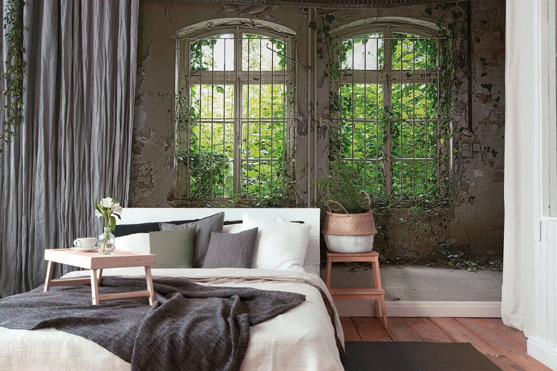 Old Window Mural