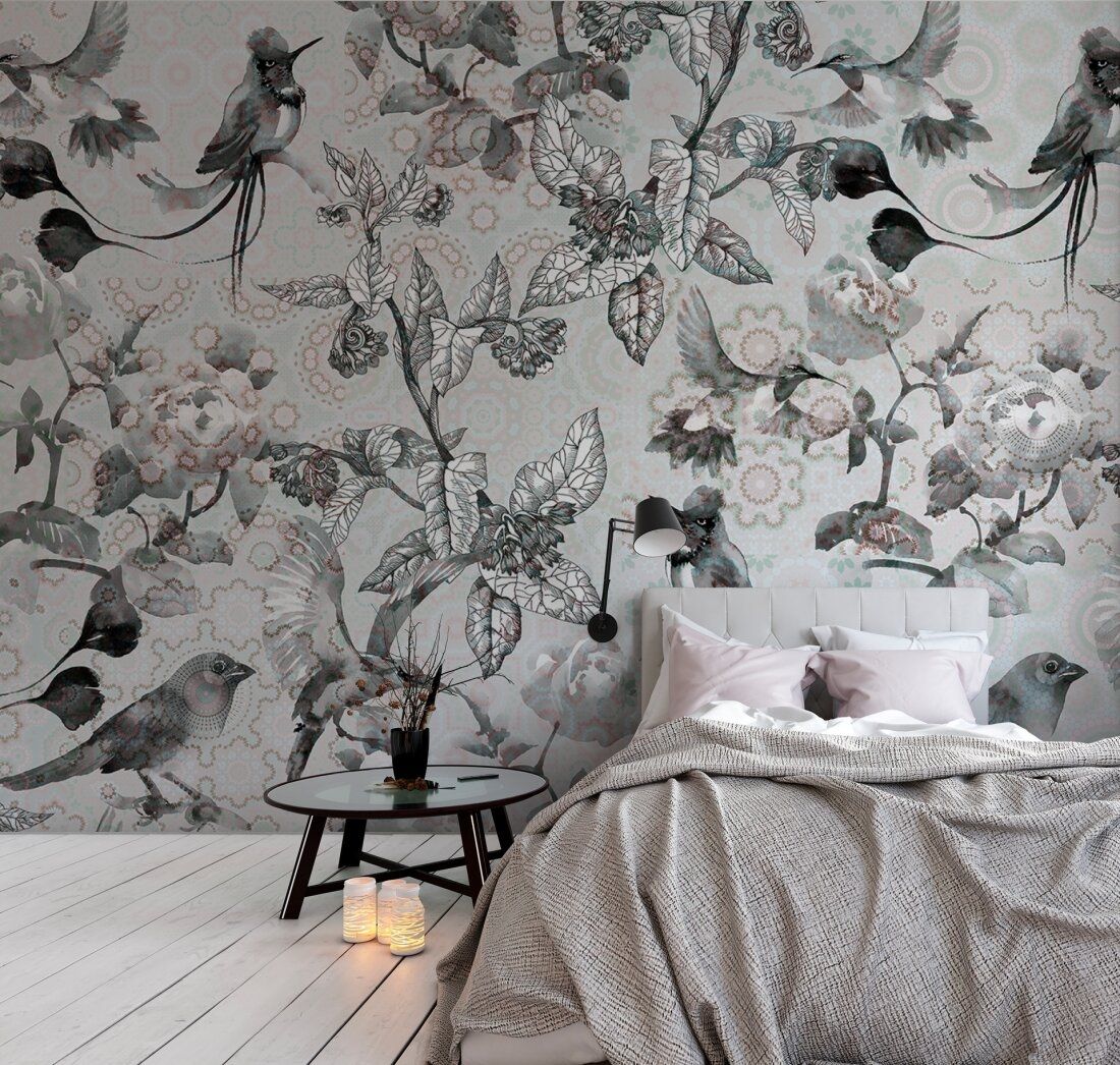 Exotic Mosaic Mural - Mint