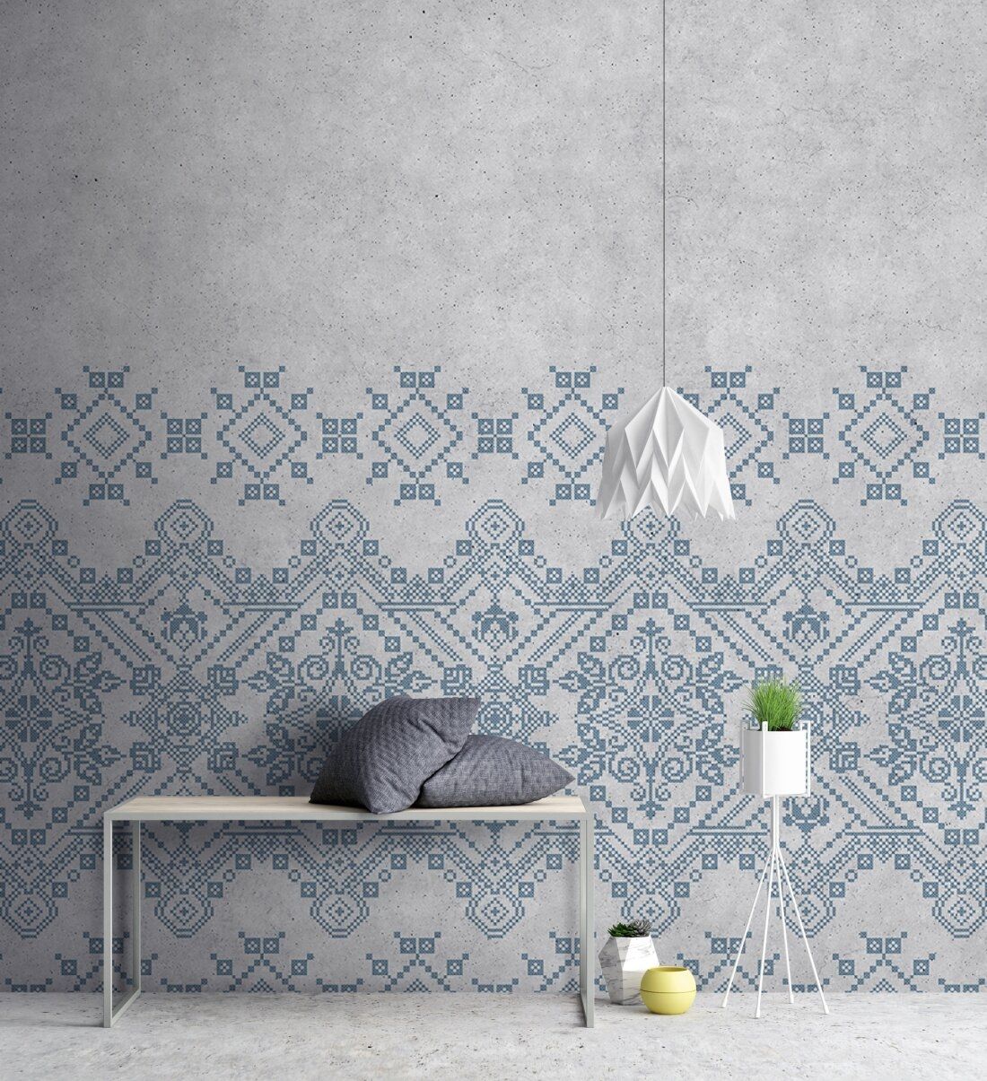 Nordic Mural - Blue