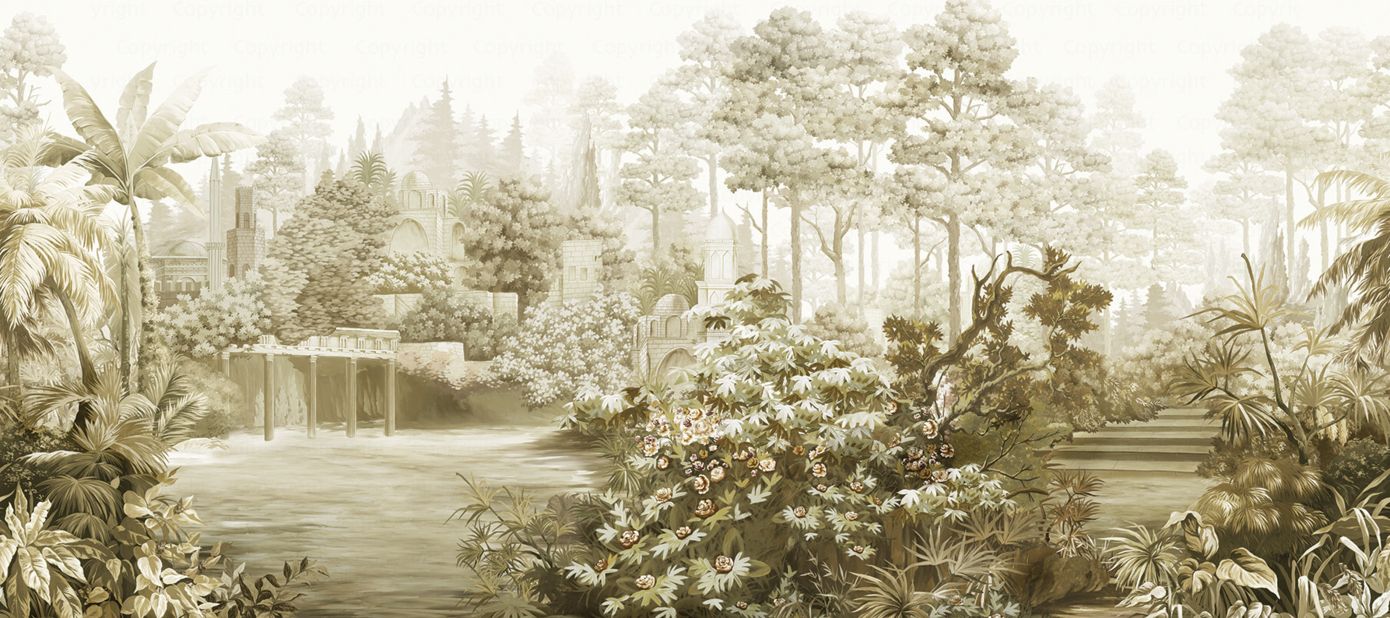 Olive - Paradise Garden Mural