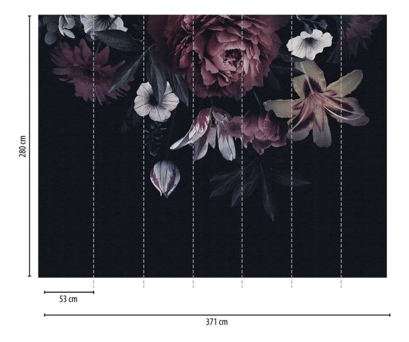 Bouquet Canopy Mural