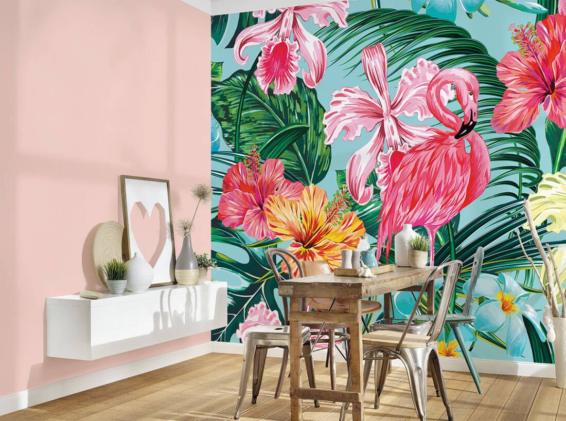Flamingo Art Mural