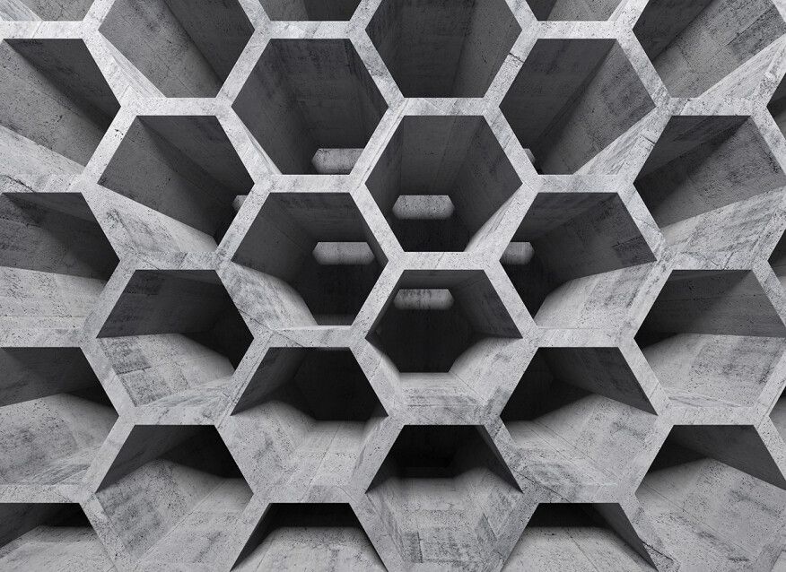 Hive Structure Mural