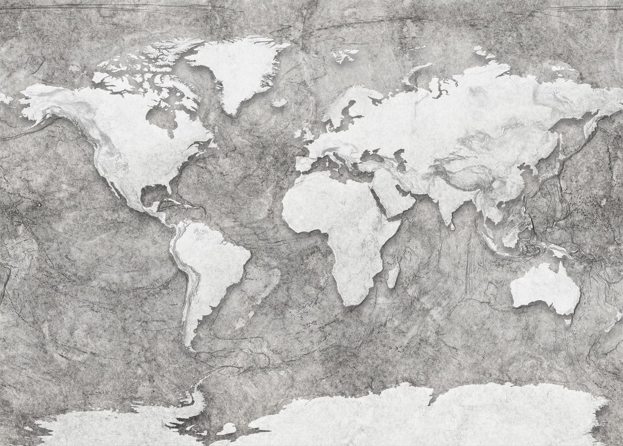 World Relief Map Mural