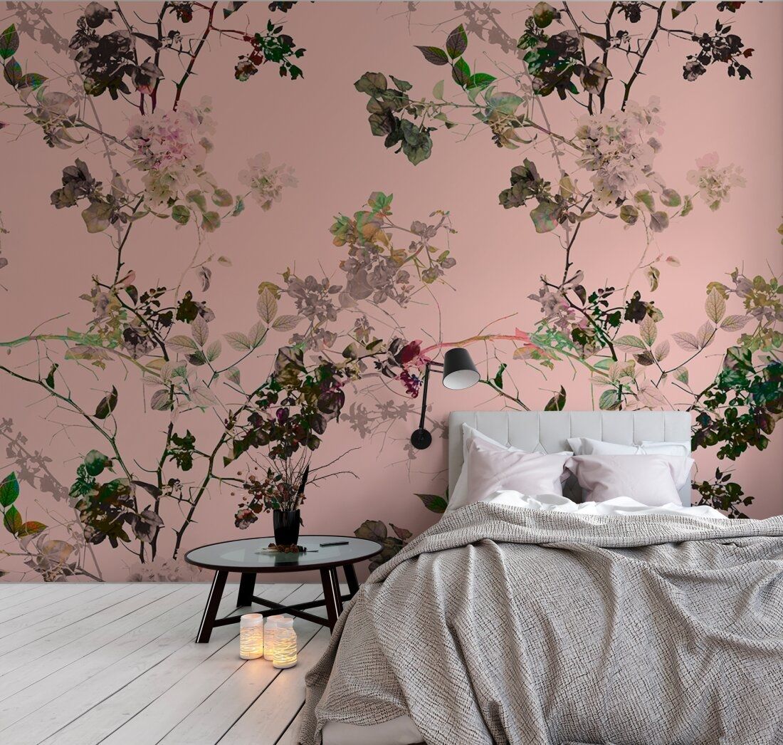 Branches Mural - Coral