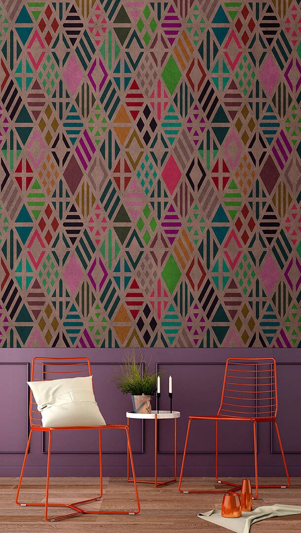 Geometrical Mural - Pink
