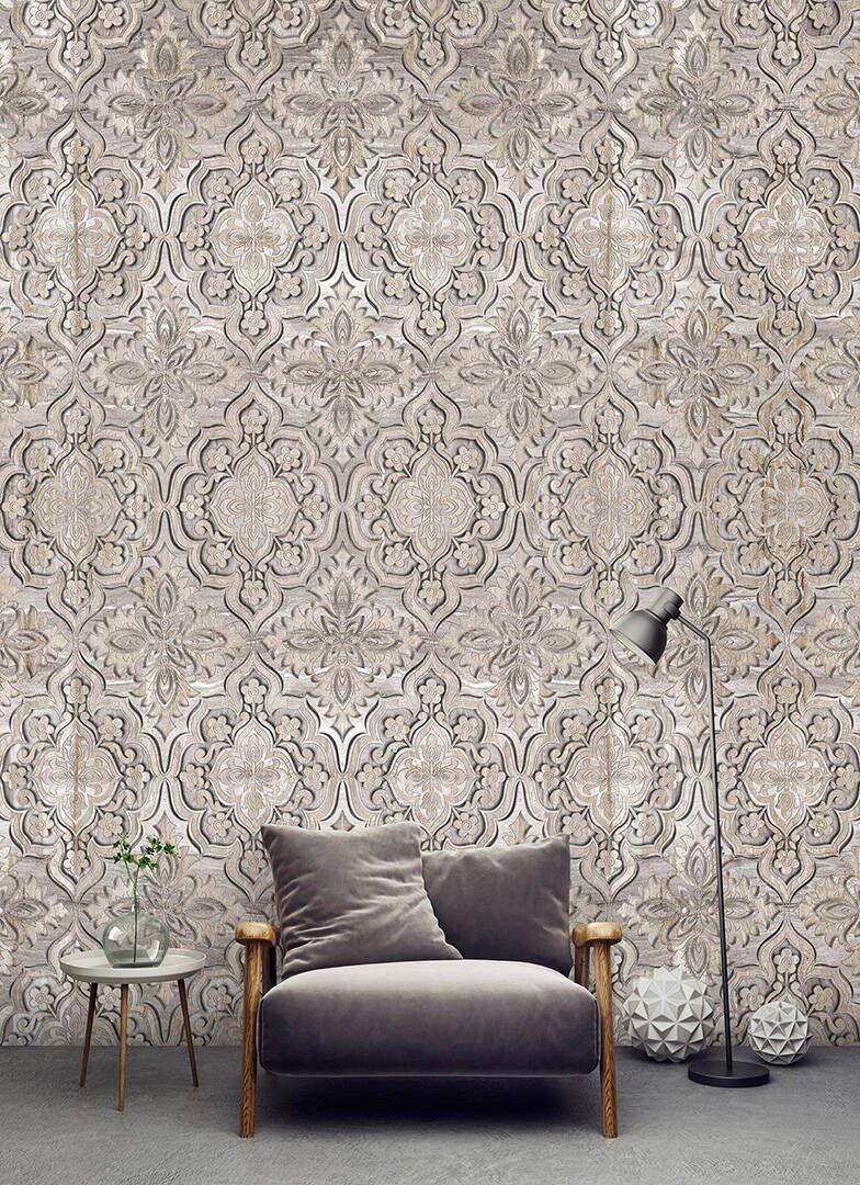 Woody Mural - Taupe