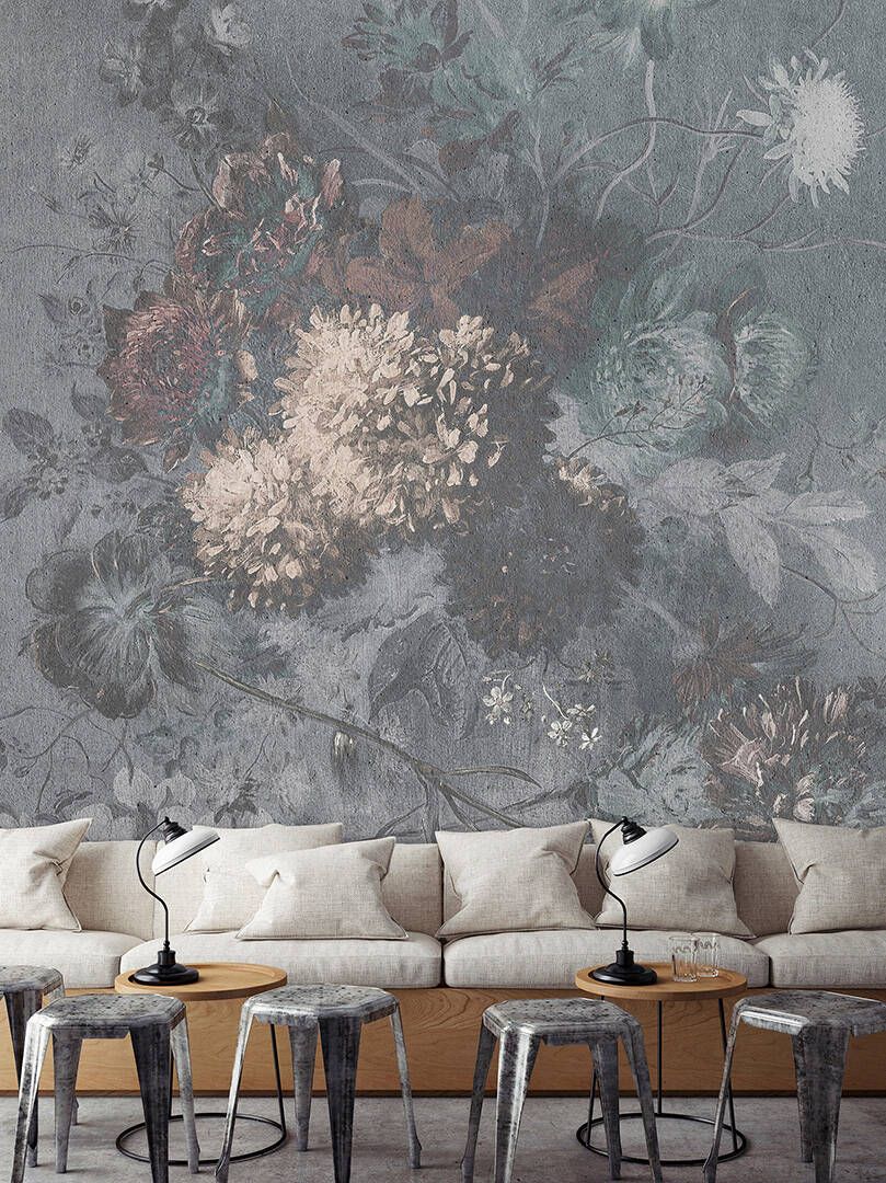 Bouquet Gris Mural