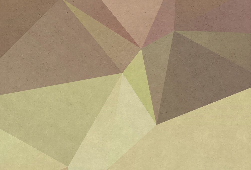 Polygonal Mural - Olive