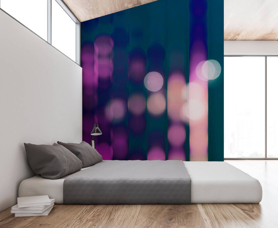 Big City Lights Mural - Violet