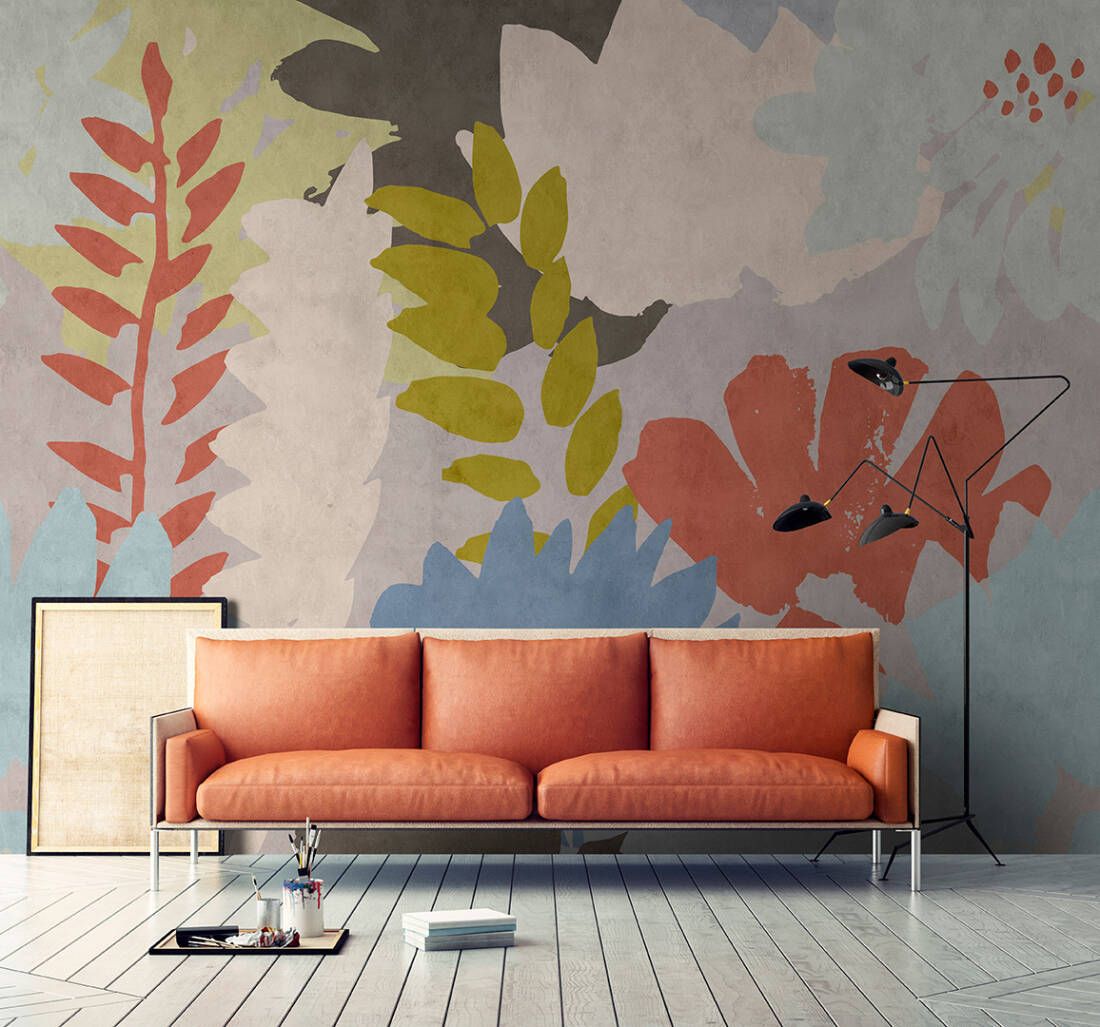 Floral Collage 3 Mural