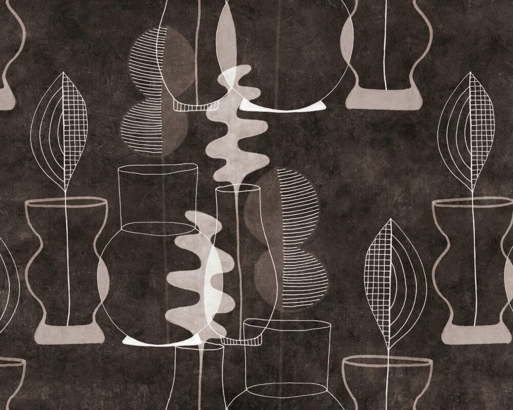 Pablos Room Mural - Charcoal