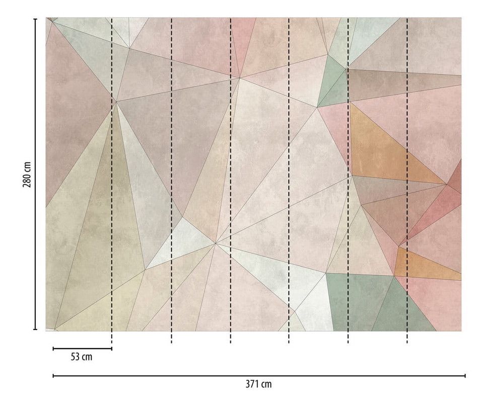 Pastel Shard Mural
