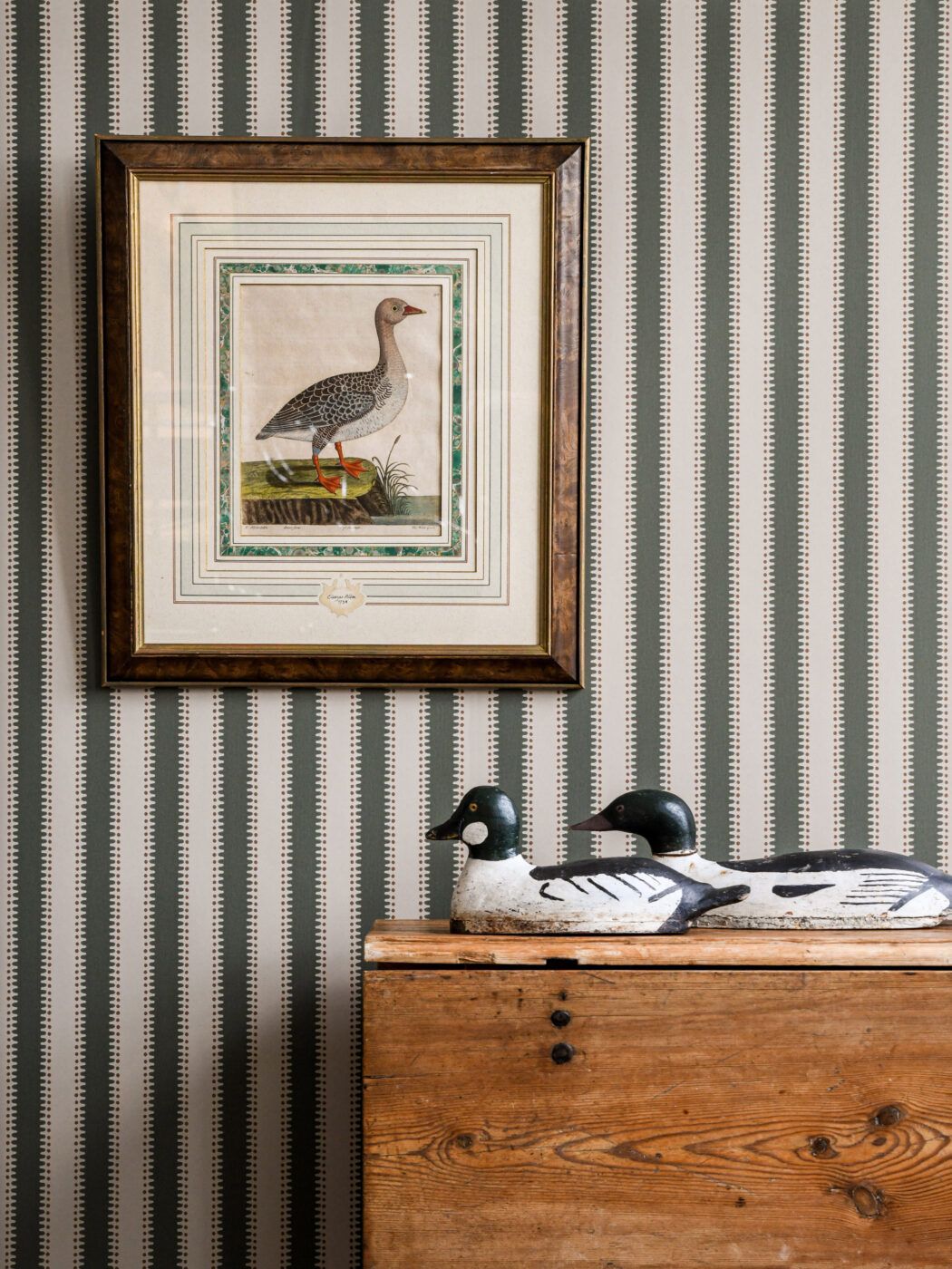 Olive - Jagged Stripe
