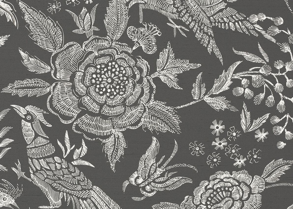 Charcoal - Oriental Garden Ricamo by Missoni
