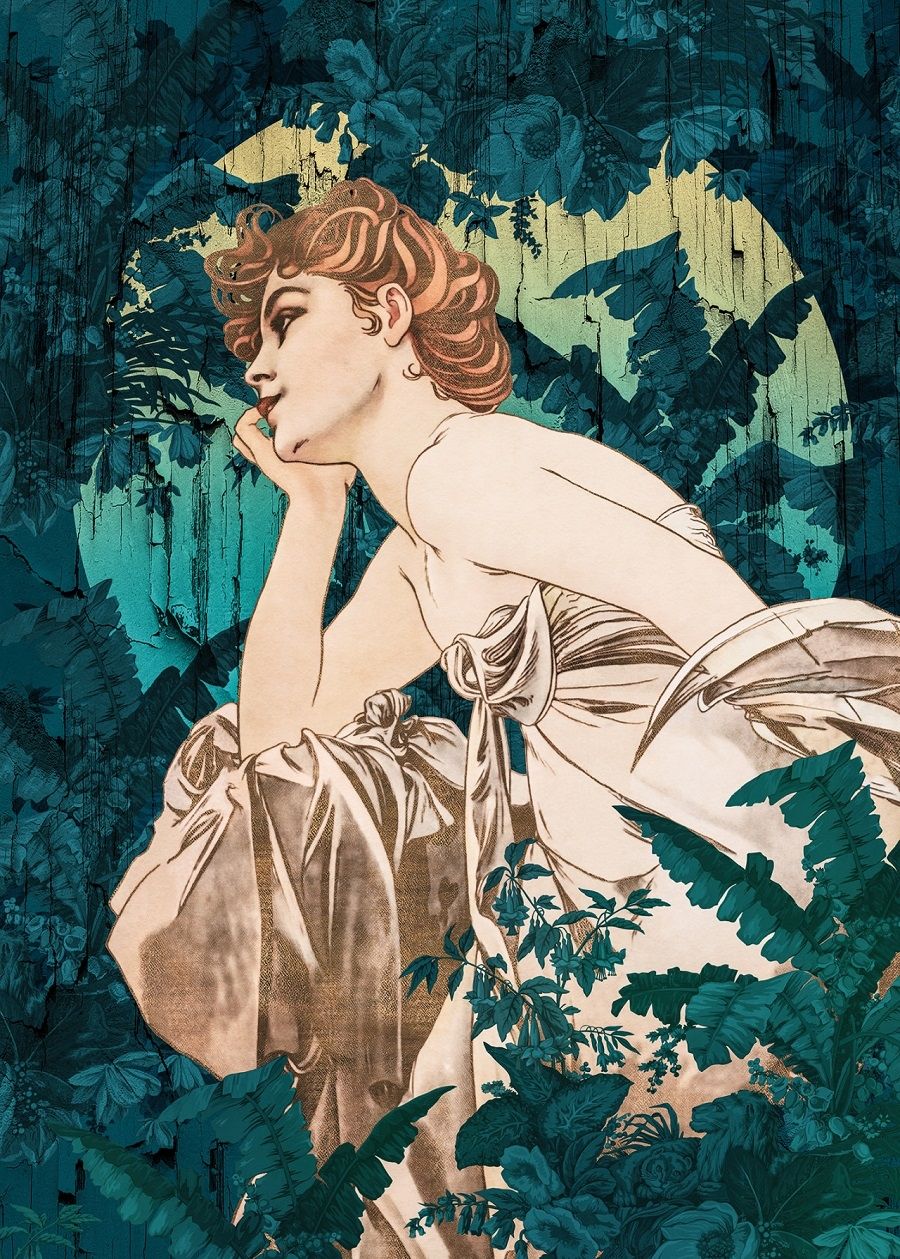 Songes Vert Mural