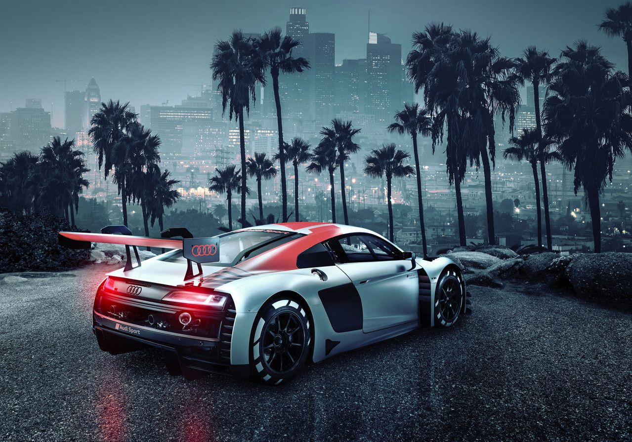 Audi R8 LA Mural