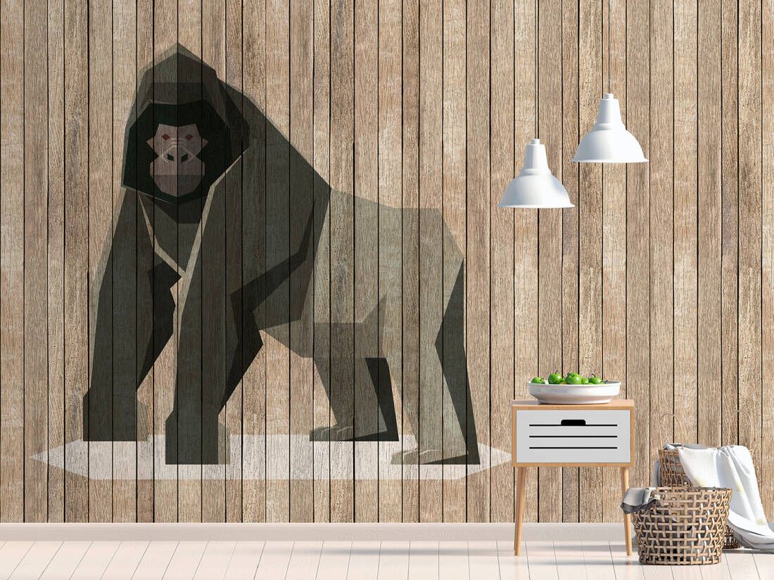 Born to be Wild Mural - Gorilla