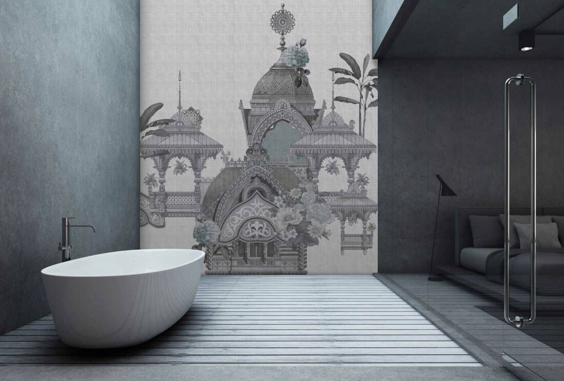 Jaipur Mural - Grey
