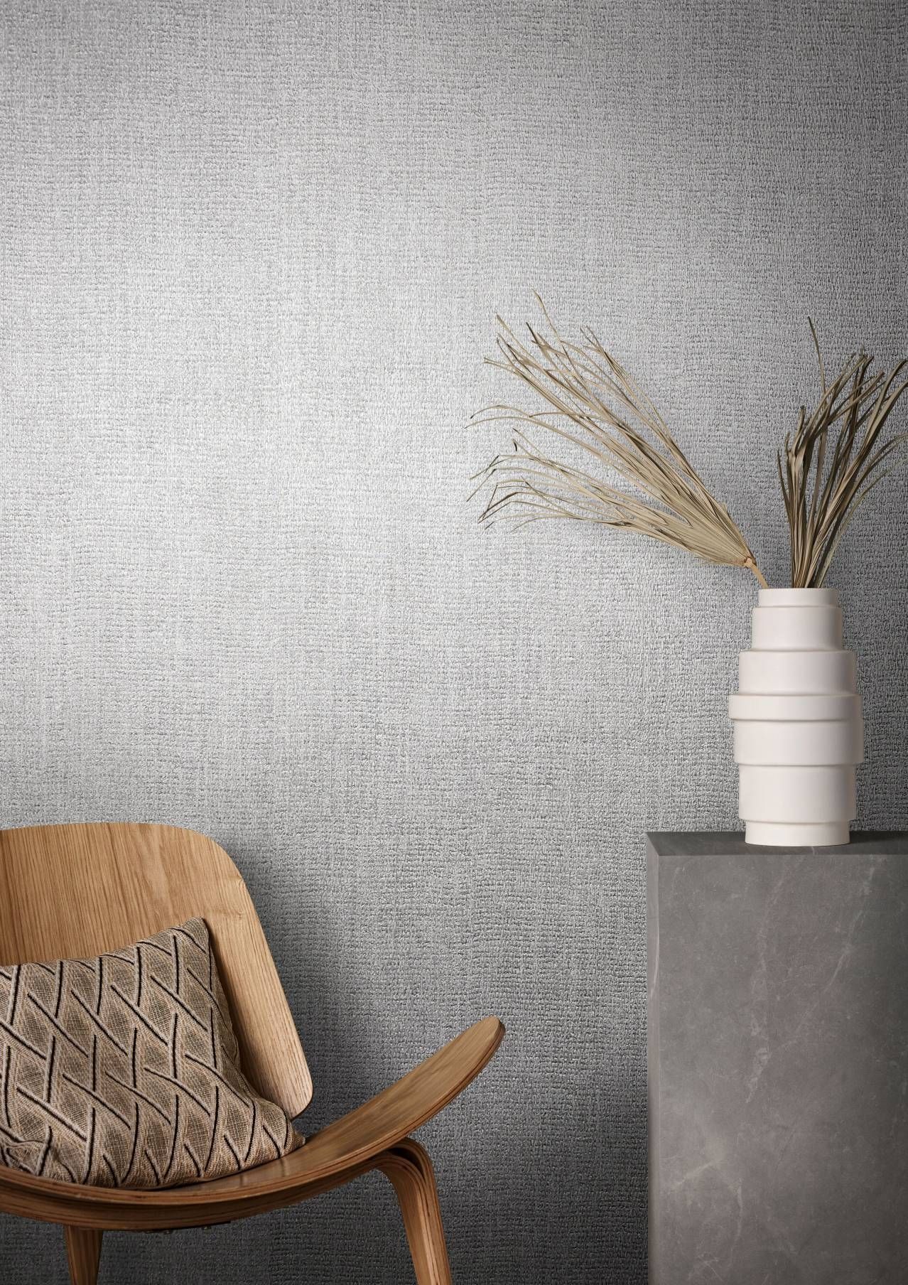 Silver - Metallic Tweed