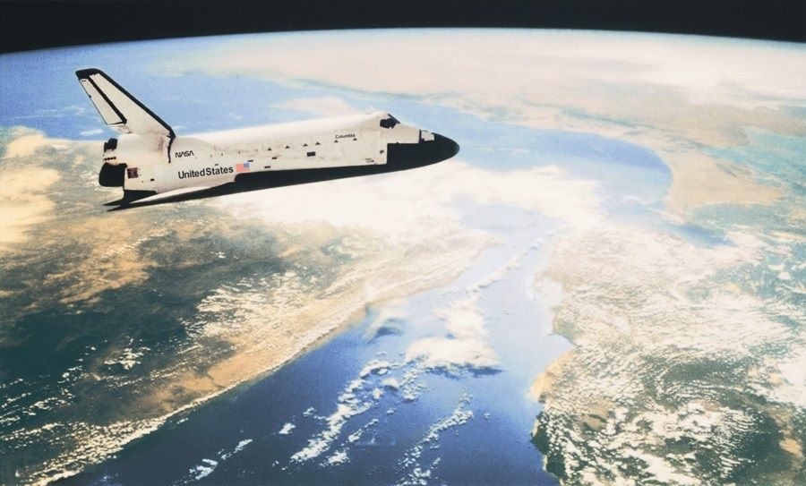Shuttle in Orbit Mural