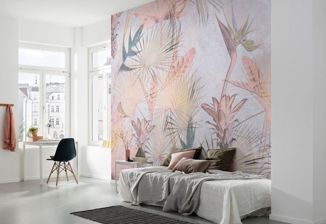 Tropical Concrete Mural