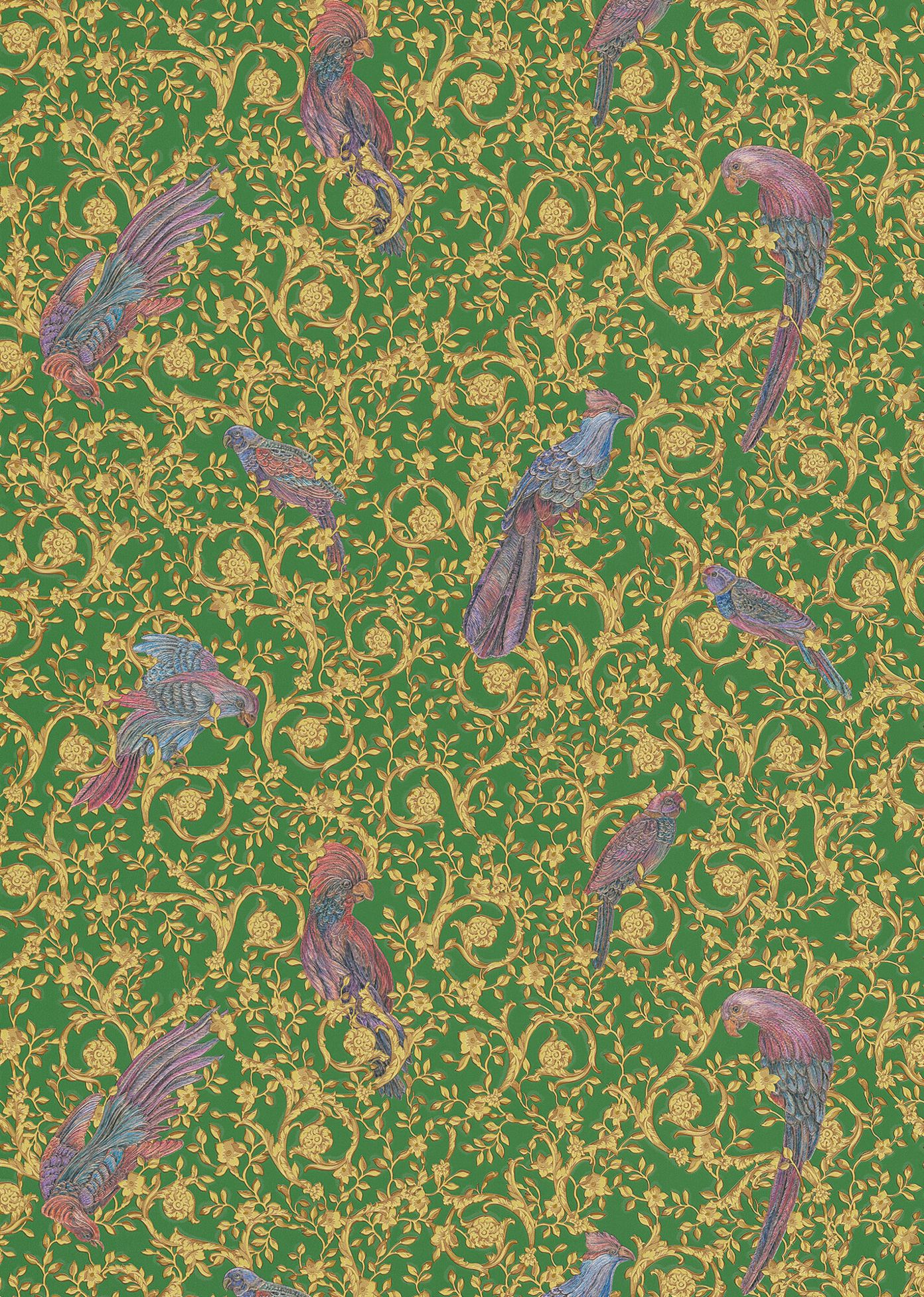 Green - Barocco Birds by Versace
