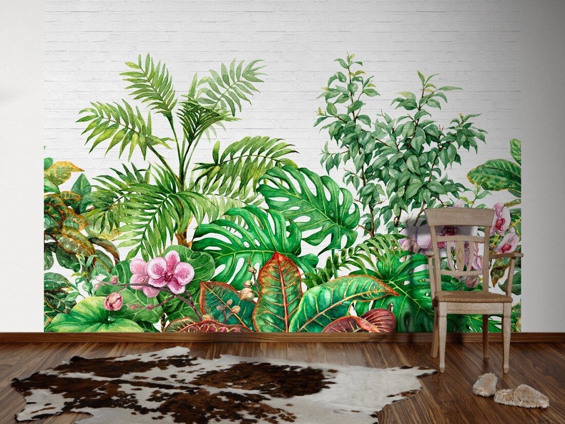 Tropical Wall Mural - Green