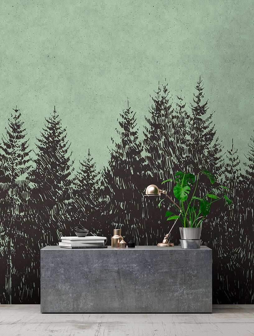 Black Forest Mural - Sage