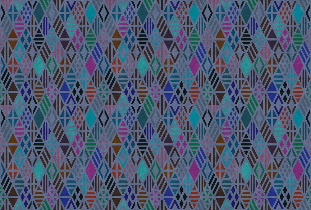 Geometrical Mural - Teal