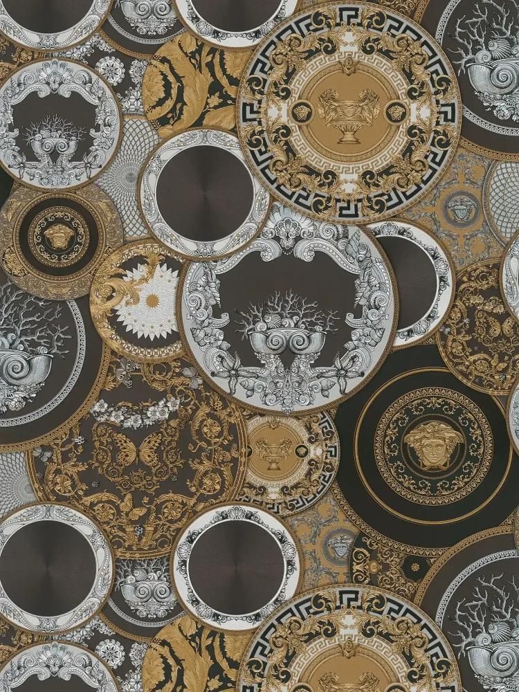 Black - Versace Plates