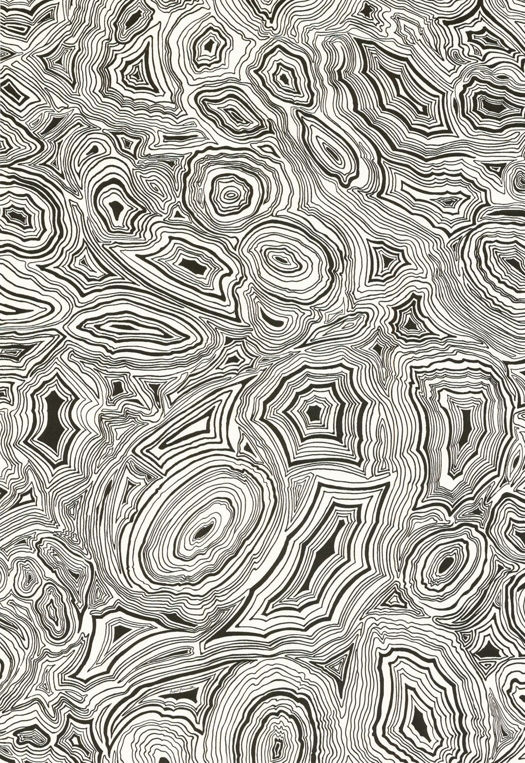 Black/White - Malachite