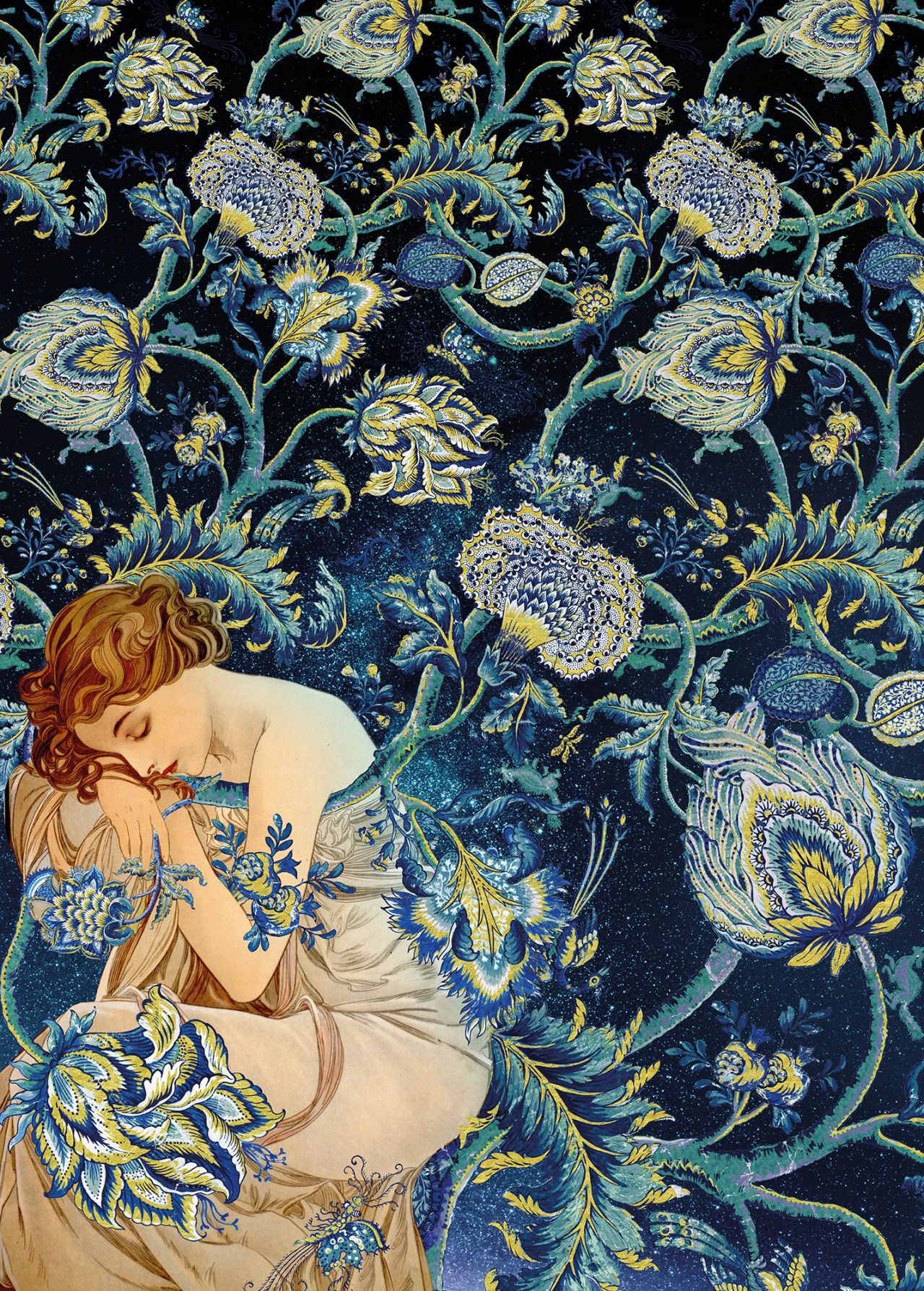 Femme D'Or Mural