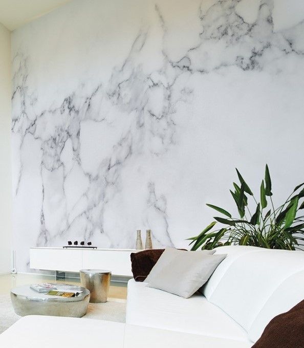 White Marble Mural