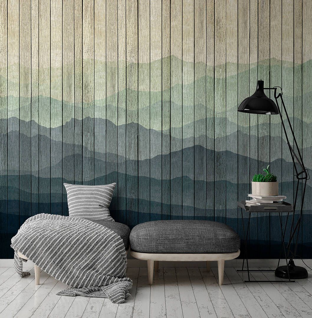 Mountains Mural - Ocean
