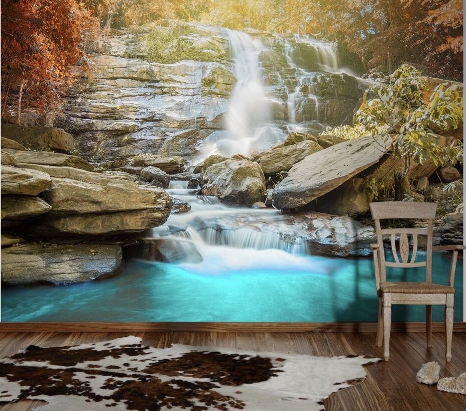 Waterfall Mural