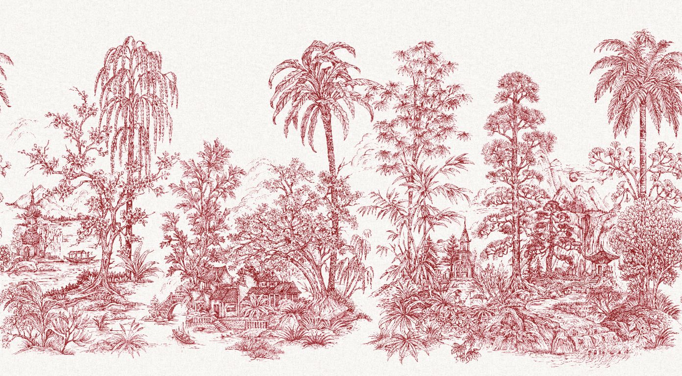 Mandalay Mural - Red