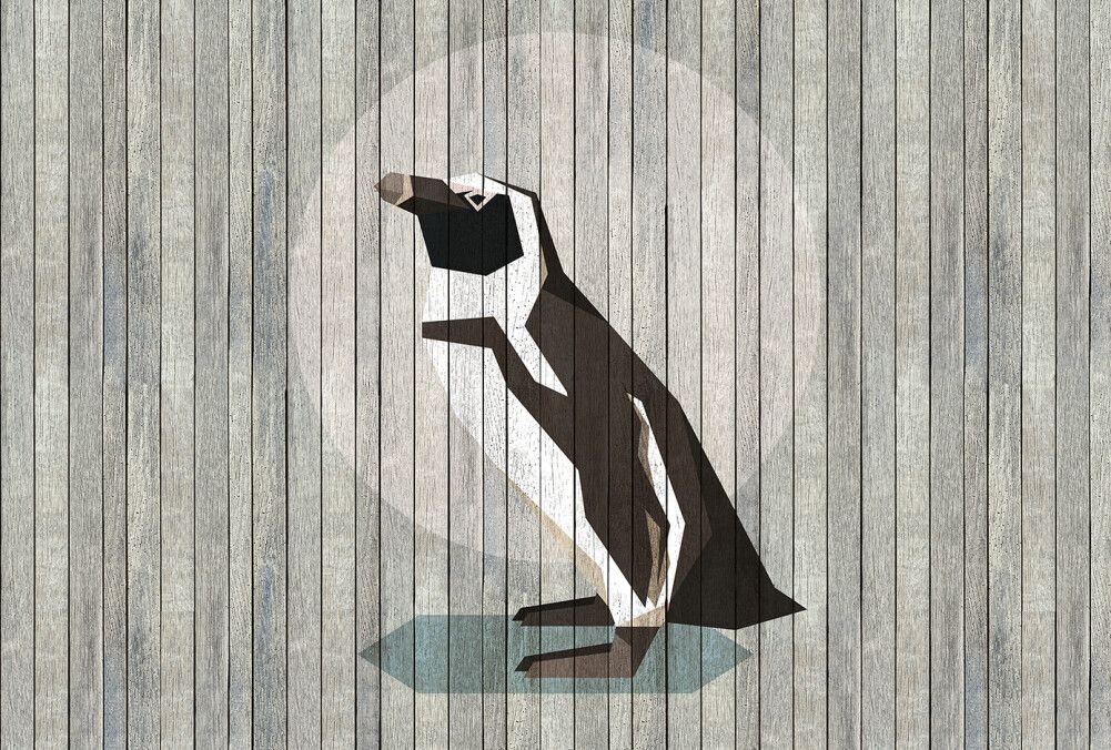 Born to be Wild Mural - Penguin