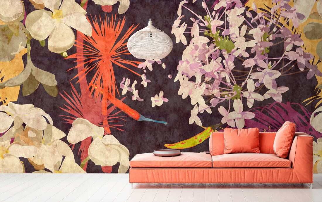 Vintage Bouquet Mural