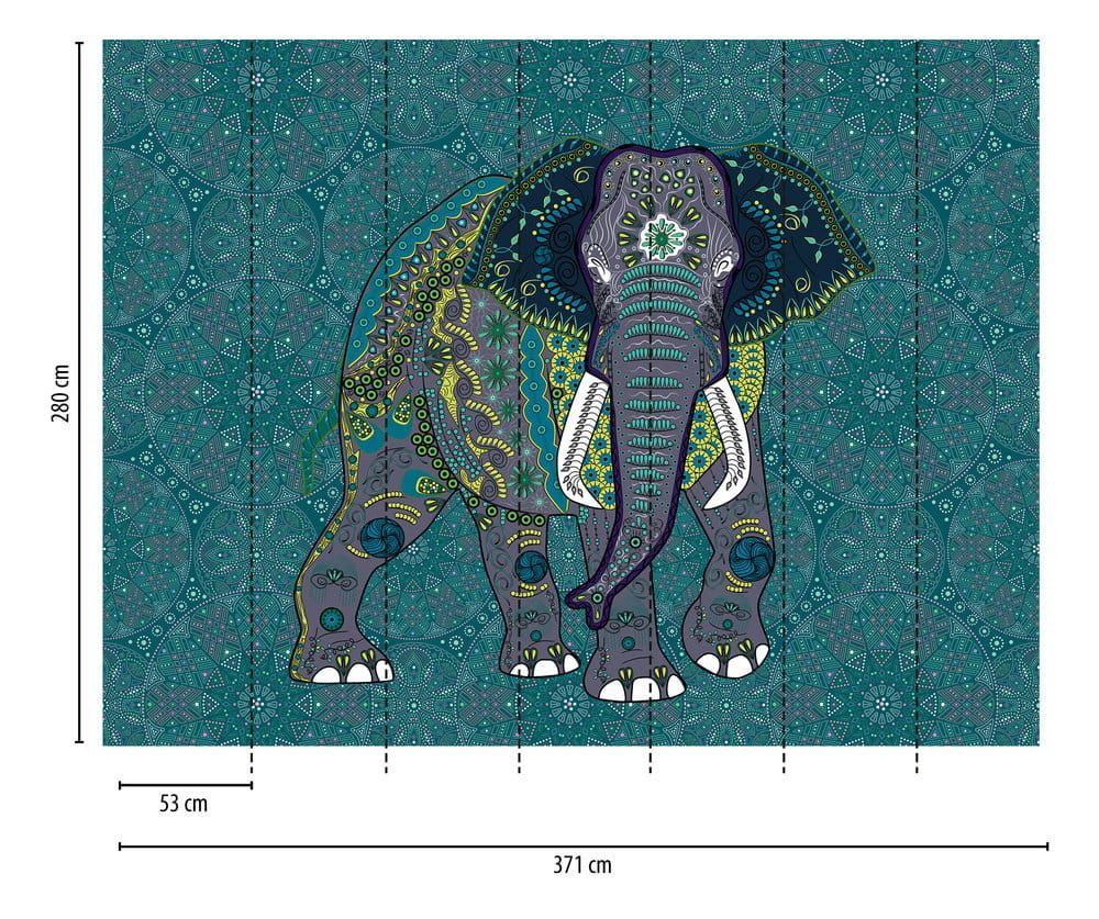 Ceremonial Elephant Mural