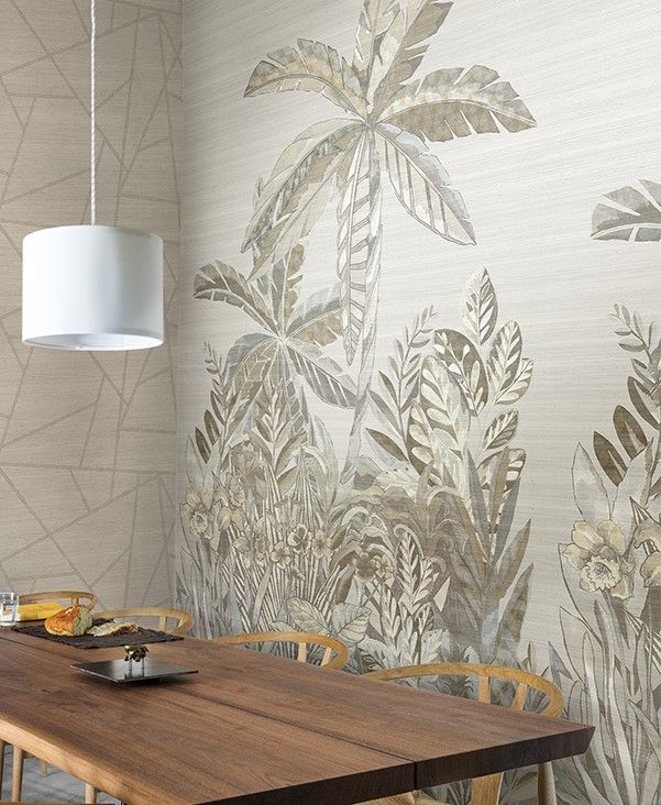 Jaipur Garden Mural - Taupe