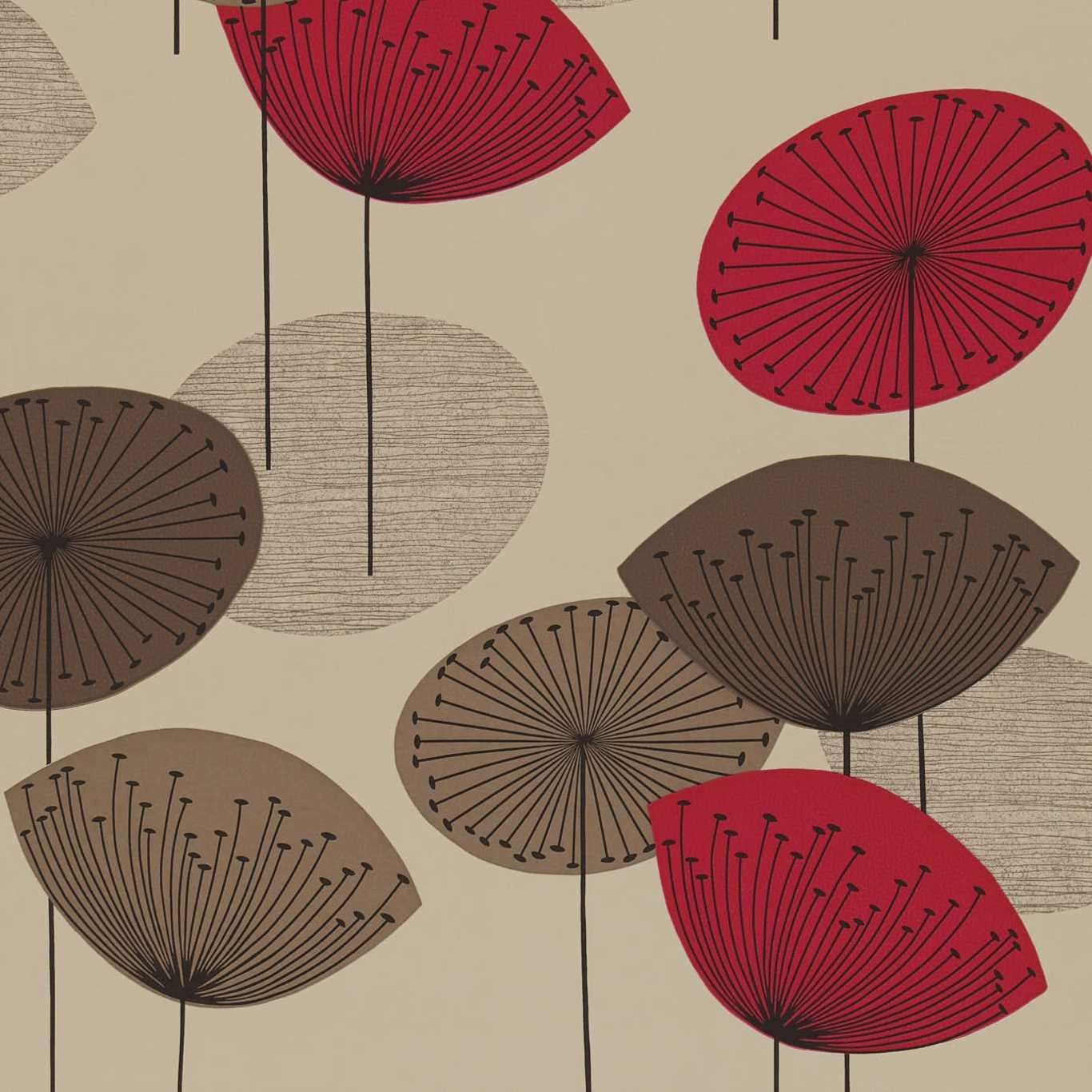 Red - Dandelion Clocks