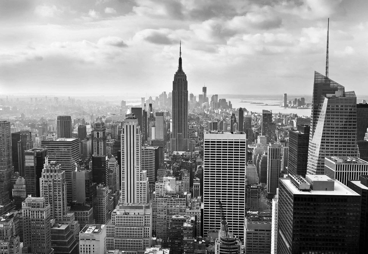 NYC Black & White Mural