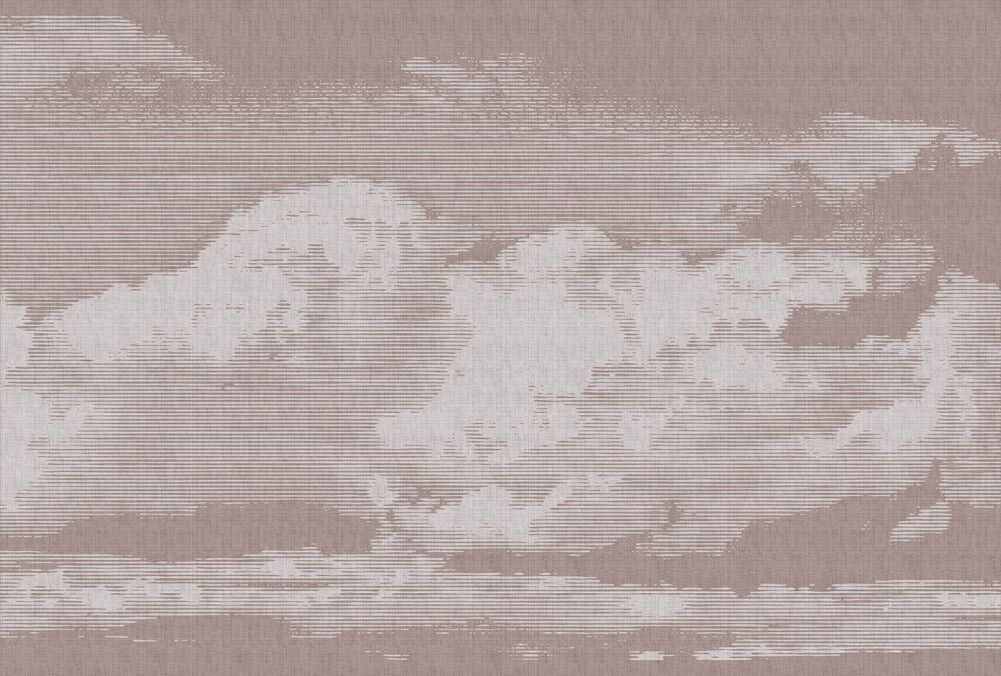 Clouds Mural - Pink