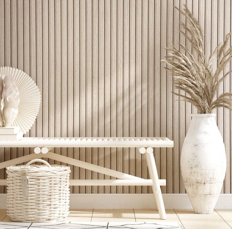 Beige - Wood Slats