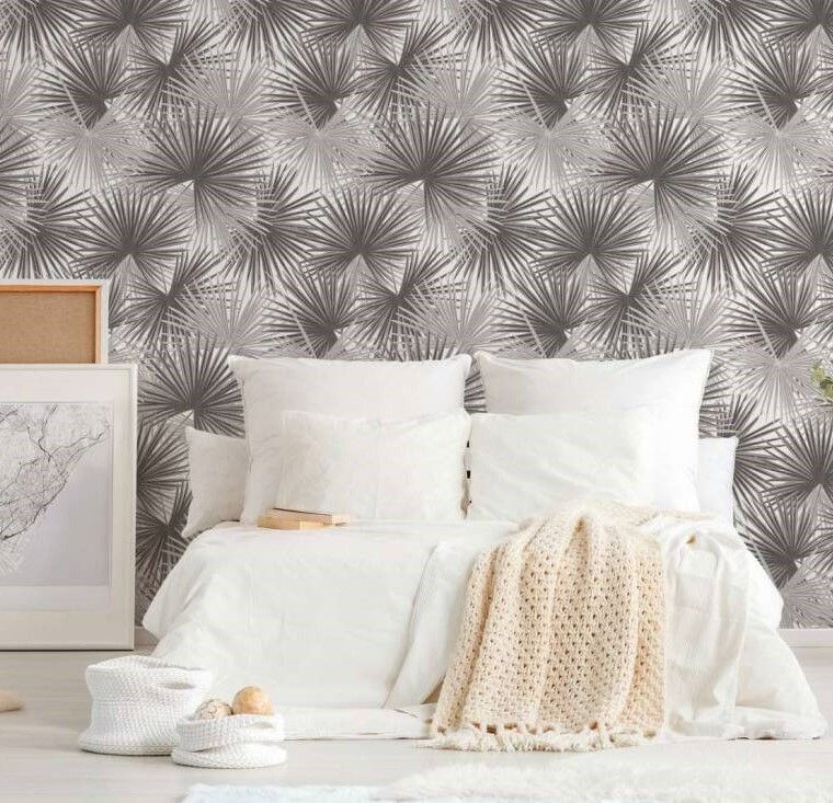 Star Palm Panel - Grey