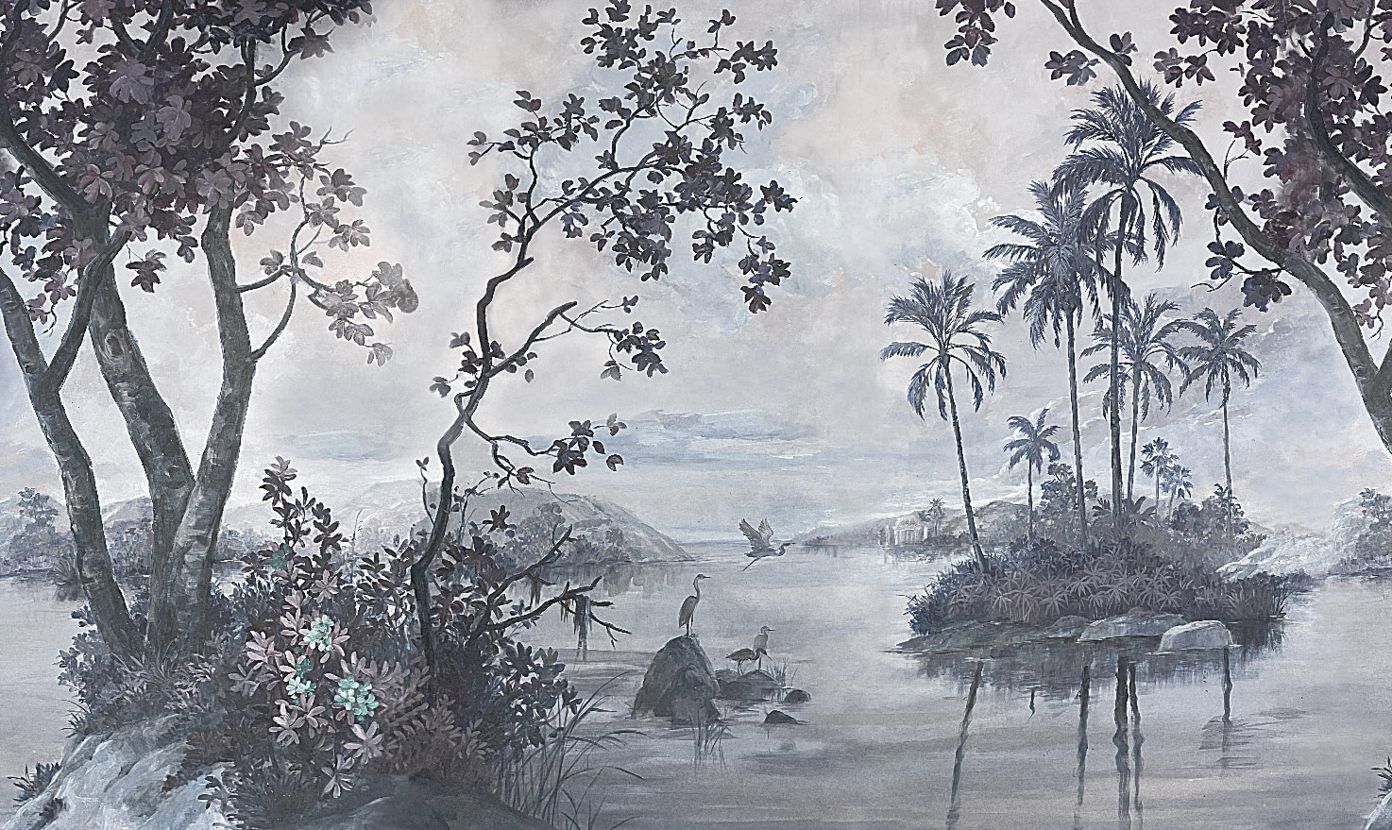 Grey - Lacustre Mural
