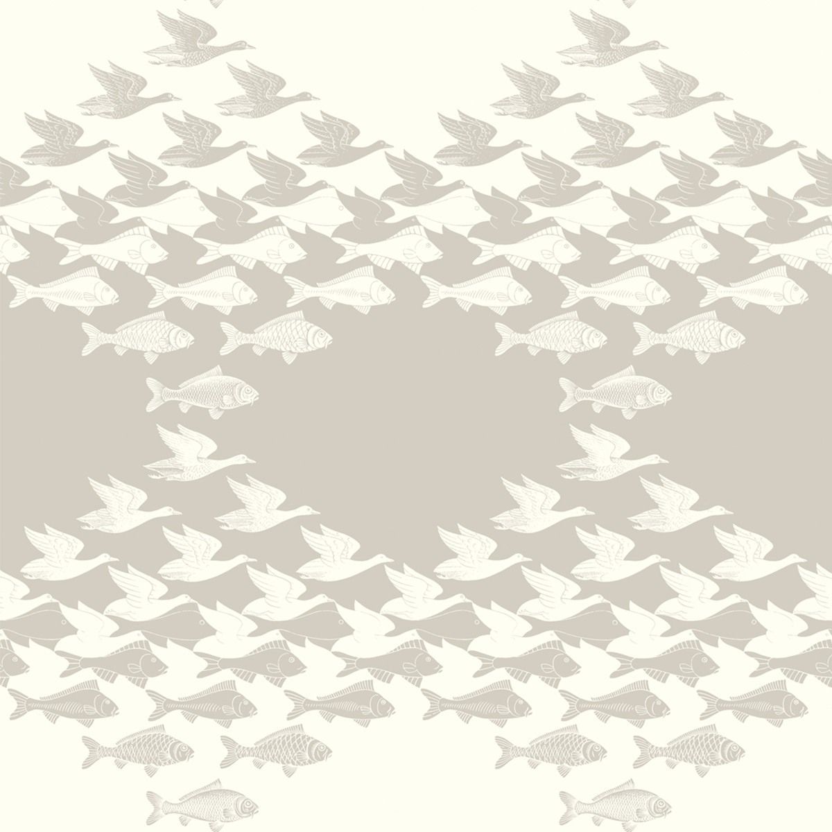 Beige - Sky and Water by Escher