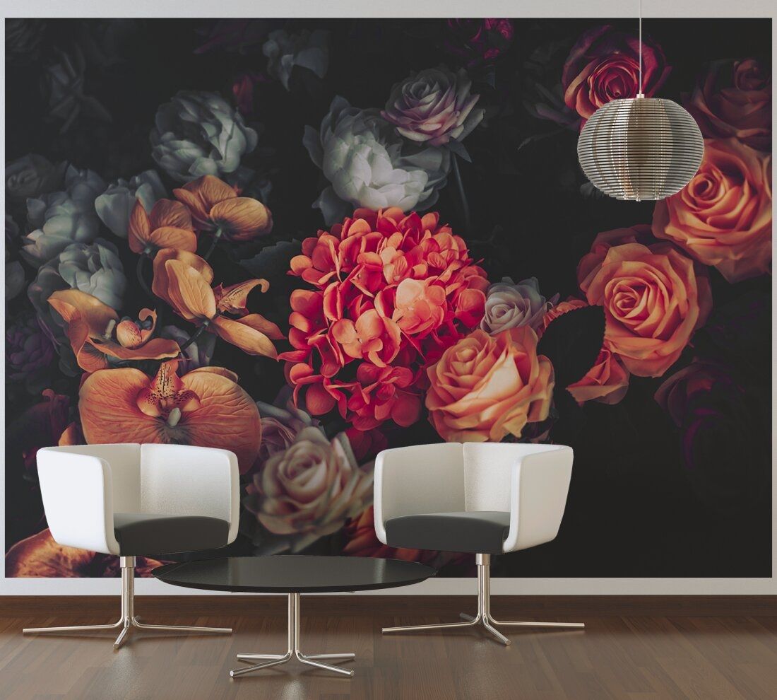 Romantic Flower Mural