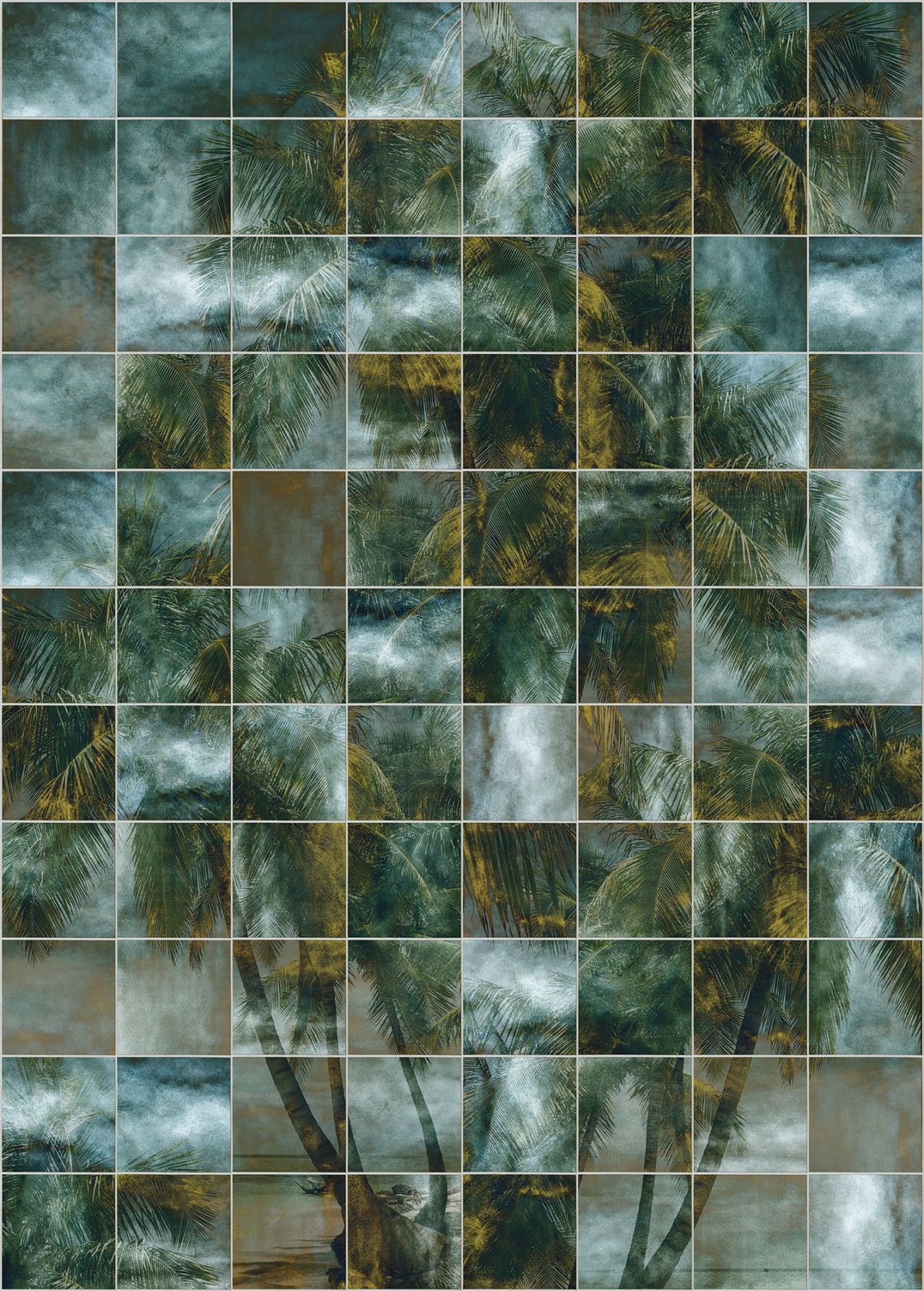 Palm Puzzle Mural